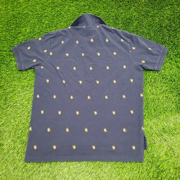 Ralph-Lauren Spider AOP Polo Shirt Large 23x28 Baggy - Picture 2 of 13